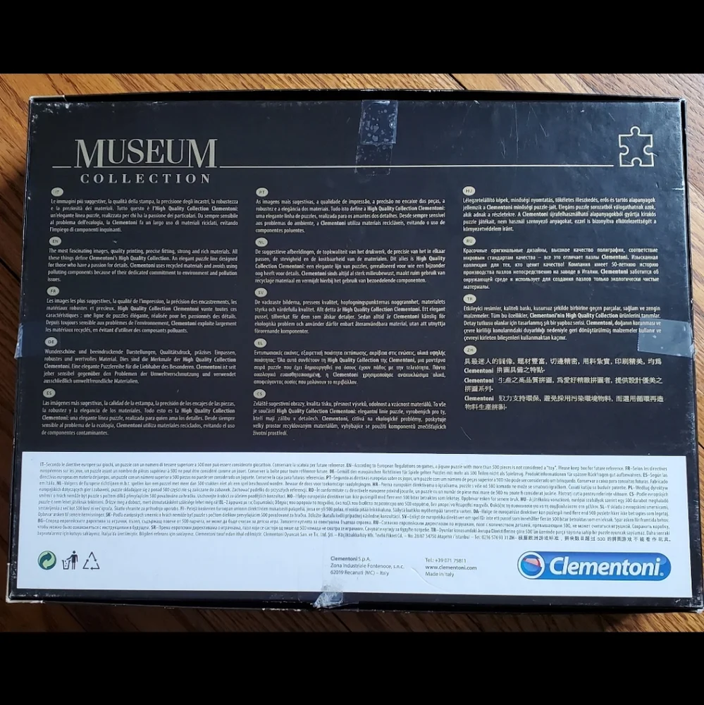 Clementoni 1000 Piece Jigsaw Puzzle MonaLisa Leonardo DaVinci Louvre Museum50x69